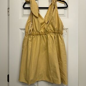 Petal & Pup Gold Mini Dress